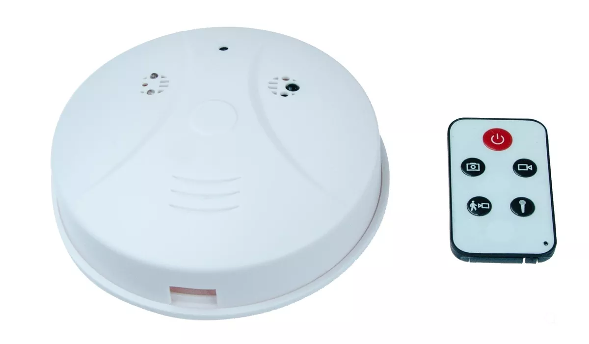 SM01 Überwachungs CAM Kamera Rauchmelder Attrappe 1280x960p mit  Fernbedienung