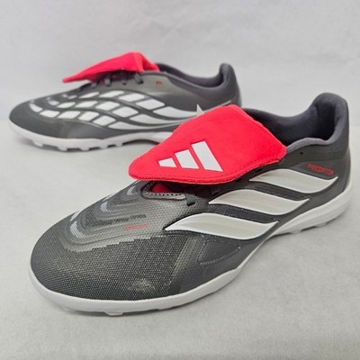 Adidas Predator League FT TF Soccer Cleats JR7875 Grey Lucid Red