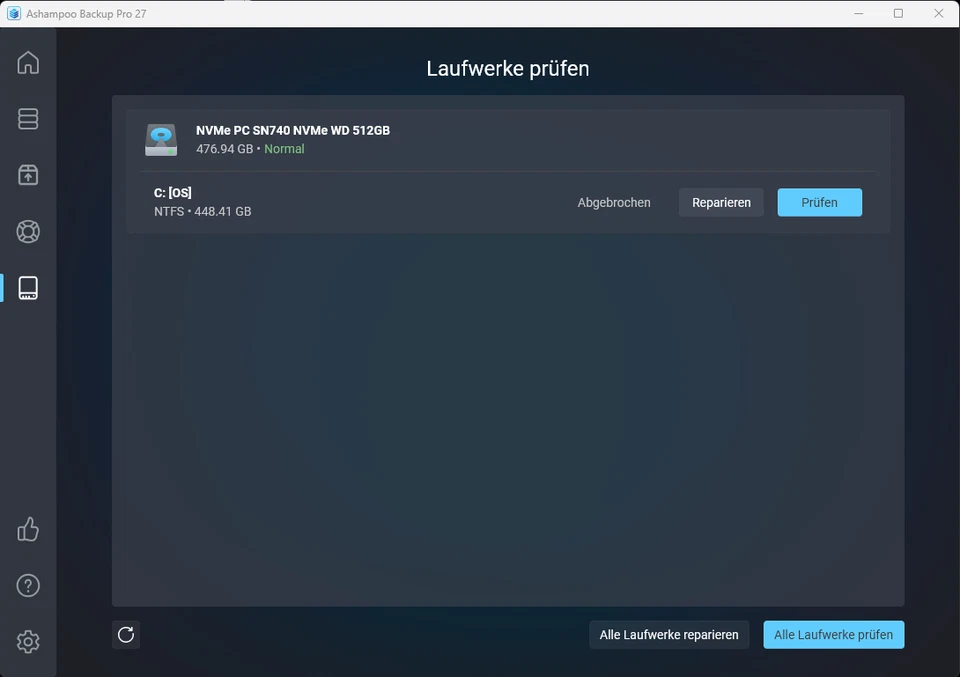 Ashampoo Backup Pro 27, Windows 11/10, Dauerlizenz, Digitaler Download - Bild 2 von 4