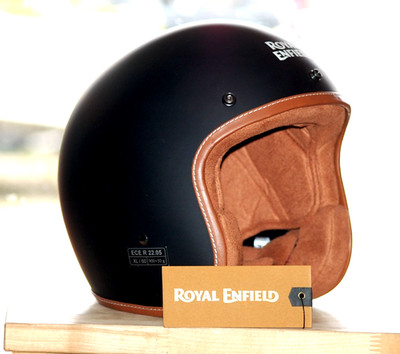 ROYAL ENFIELD ECE  DOT-zertifizierter JET HELM MATT SCHWARZ Gr. XL BLOW OUT SALE