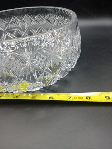 Runde Schüssel Bleischliff Kristall, 7,5” Durchmesser, 3,5” hoch, 3 Pfund 5 Unzen - Bild 9 von 12