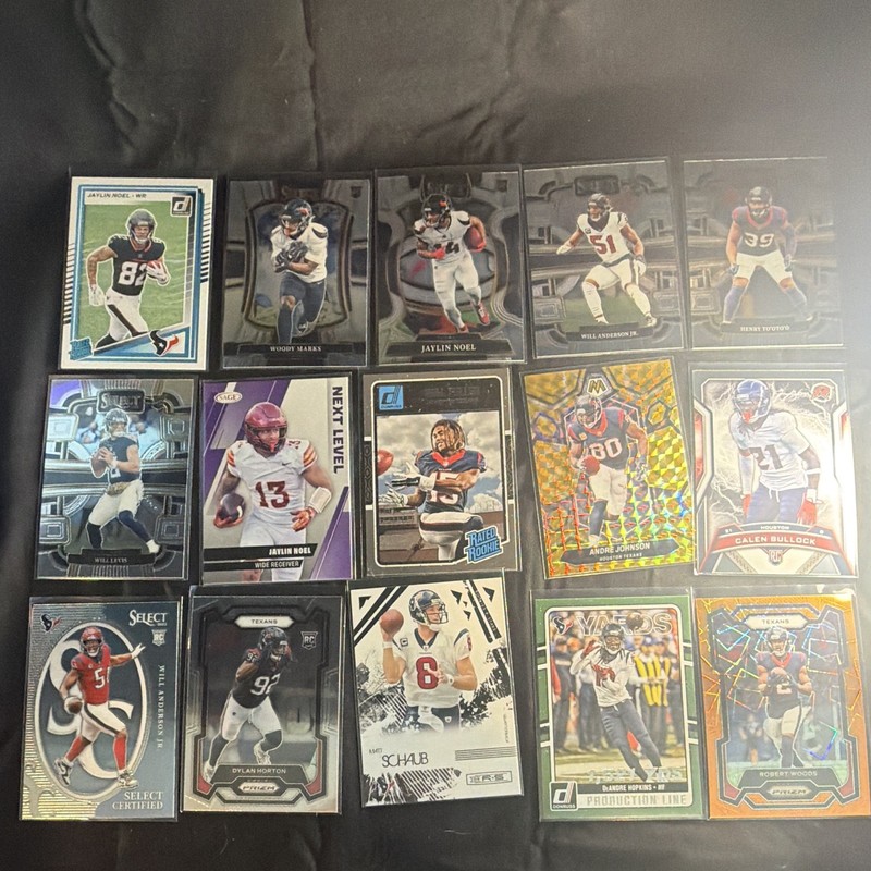 30-card Texans lot 2024 Prizm/Donruss/Select/Mosaic RC