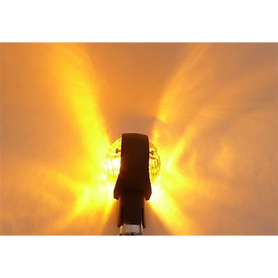 Par de intermitentes ámbar extremo barra Bullseye negro para motocicletas 2fm-43-1423b Foto 3 de 4