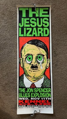 THE JESUS LIZARD / FRANK KOZIK signed/numbered SILKSCREENED POSTER / 1992