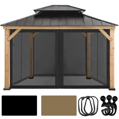 CoastShade Universal Replacement Canopy Mosquito Netting Screen Sidewalls Onl...