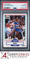 1990 FLEER #47 WALTER DAVIS NUGGETS HOF PSA 10