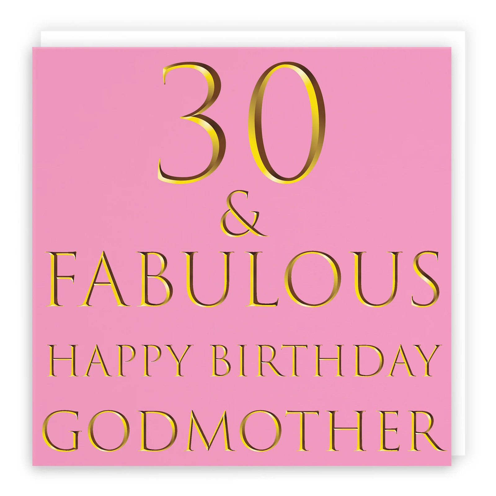 30th Godmother Birthday Card Still Totally Fabulous