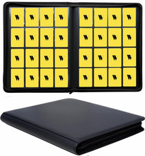 16 Pocket Card Binder 1000 Premium Zip Trading Card Binder Double...