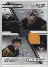 2021 Upper Deck Premier Dual Jersey Relics 12/99 Tristan Jarry Jake Guentzel s3g