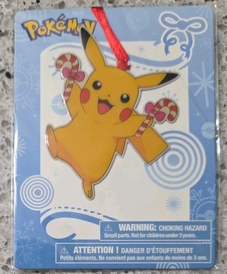 Pokemon Pikachu Christmas Ornament Toys R Us 2017 EXCLUSIVE & Rare! Cany Cane