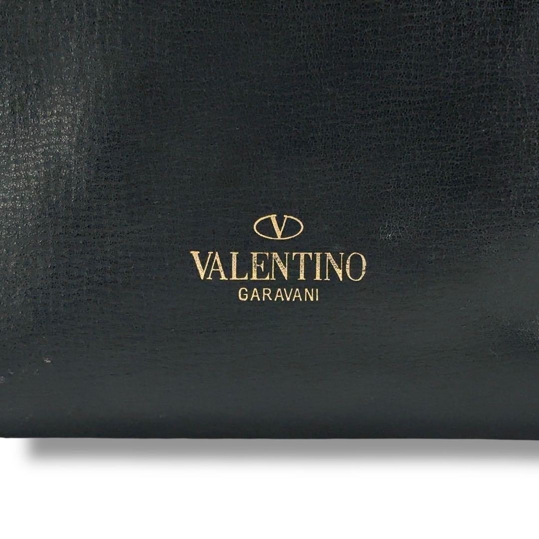 Valentino Garavani 2Way Rockstud Leather Handbag Black AA Condition Japan thumbnail 7