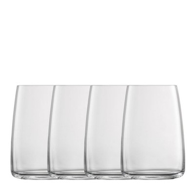 Zwiesel Glas Vivid Senses Universalbecher Glas Set 4-tlg. 0,5 L
