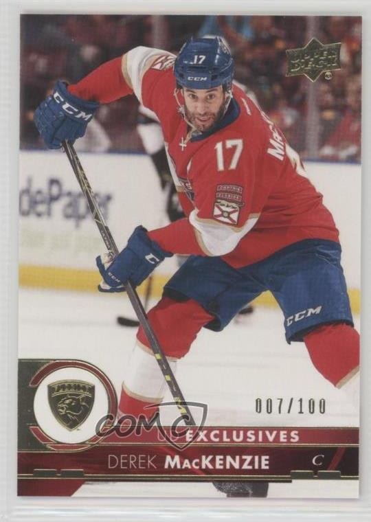2017-18 Upper Deck Exclusives 7/100 Derek MacKenzie #80 p1g