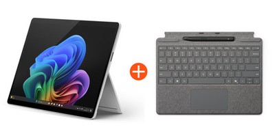 Microsoft Surface Pro (11. Edition) Copilot+ PC 13'' OLED 2in1 Platin Snapdrag...