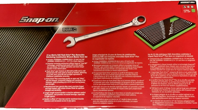 #ad Snap on Tools NEW GREEN 23pc Rev. Ratcheting Combo Wrench Foam Set SOXRRSET1BGA $1499.99