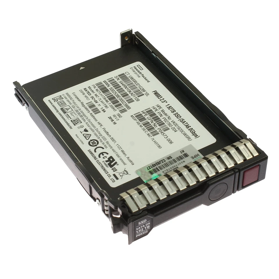 HP SATA-SSD 1,92TB SATA 6G SFF DS RI - P05322-001 P04566-B21
