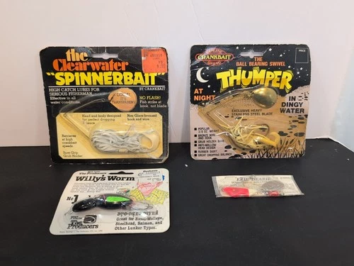 Lot Of 4 NOS Fishing Lure's "Crankbait" "The Producers" And Erie Dearie. 
