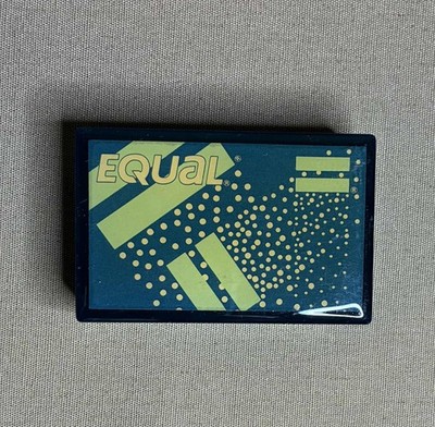 Vintage Equal Sweetener Retro Mod Travel Sliding Case