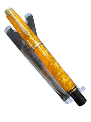 NEW Pelikan M320 Orange 2004 Limited Edition F Nib Fountain Pen Rare