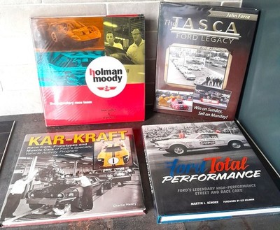 4 Ford Bücher: Holman Moody / Tasca / Kar-Kraft / Total Performance - Mustang 