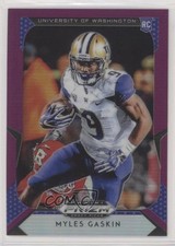 2019 Panini Prizm Draft Draft Picks Purple Prizm Myles Gaskin #132 fm0