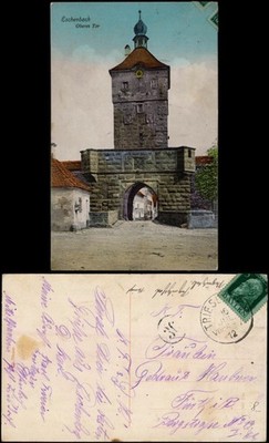 Ansichtskarte Wolframs-Eschenbach Straßenpartie - Oberes Tor 1912