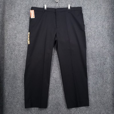 NEW Dockers Pants Mens 42x30 Black Classic Fit Iron Free Stretch Flat Front