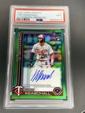 Luke Keaschall 2025 Topps Update Green Real One On Card Auto Rookie SP /99 Twins