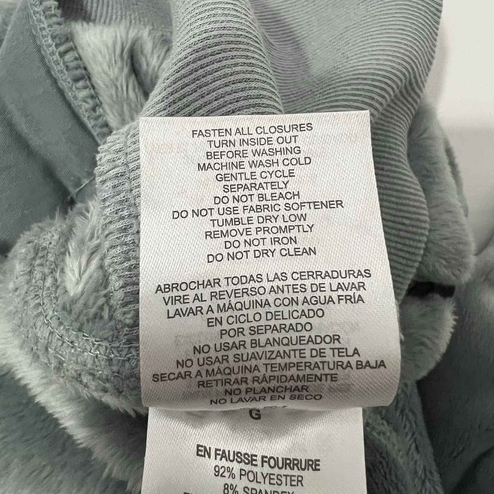 Free Country Womens Plush Butter Pile Jacket Sage Mist Pockets Soft & Cozy Large