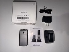 Artfone G3 Pro Grey - 4G LTE Cell Phone for Seniors Unlocked Flip Phone