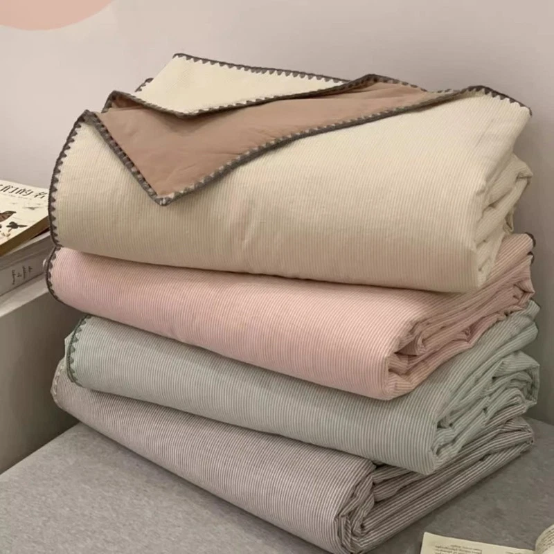 2pcs Cotton Blend Pillowcases Soft Bedding Pillow Covers Without Core 48X74cm - Image 3 of 4