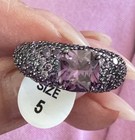 Bomb Party Sirens Ring Size 5 RG43766 "Lurking In Silence" Pave — photo 1