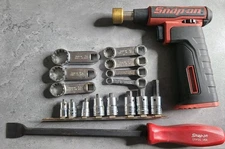 Snap on 8 PC SAE 3/8 Hex Bit Socket Driver Set 7 PC torque Adapters Torch Scrape
