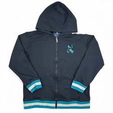 Psycho Bunny Hoodie Jacket Youth XL 18/20 Full Zip Black Logo Sweatshirt