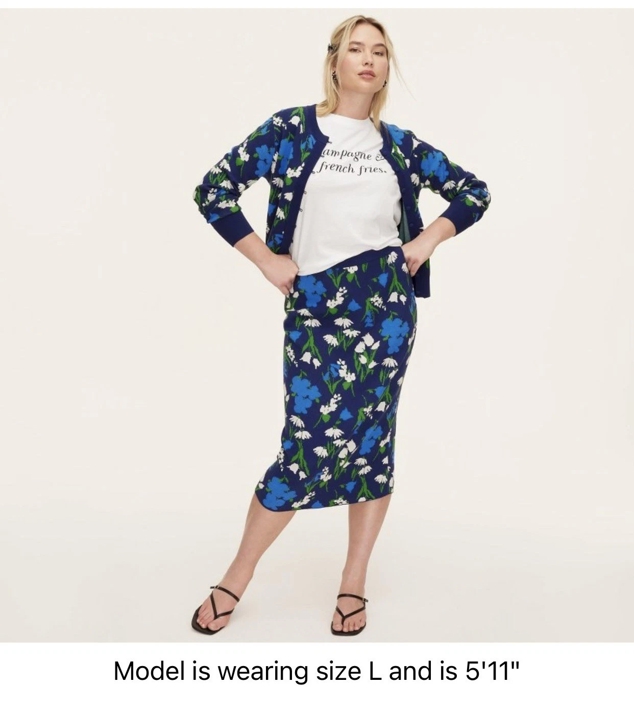 Maglione e gonna Kate Spade New York x Target misto floreale manica corta Taglia L