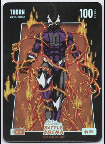 2026 Bo Jackson Battle Arena Gaming Thorn DeMarr Derozen FIRE Battlefoils BF-167