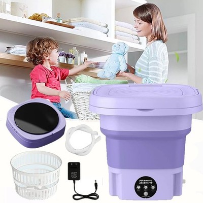 Portable Washing Machine, Upgraded 8L Large Capacity Mini Washing Machine Mini