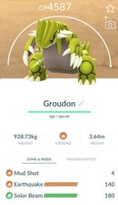 Shiny Groudon Level 50 & 3 Moves | Tradė 20k or 1 Million | Pokémon Gó