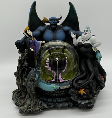 RARE Disney Villains Snow Globe Maleficent, Chernabog, Evil Queen