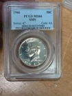 1966 Kennedy Half Dollar Ms 66 Pcgs Sms 40% Silver