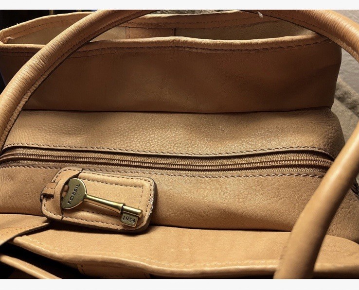 Fossil Multi Color Patchwork(All Sides) Leather B… - image 9