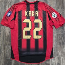 Camiseta de fútbol local Adidas AC Milan 2005 Ricardo Kaka' para hombre M Italia Serie A Brasil