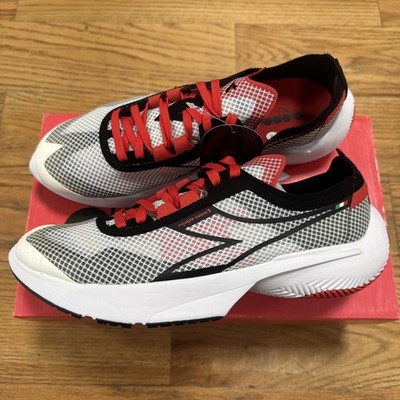 Diadora Equips Corsa 2 - White Black Fiery Red - Men s 8.5 US (New)