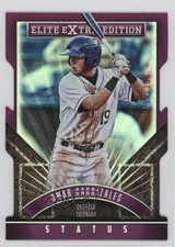 2015 Panini Elite Extra Edition Status Purple Die-Cut 4/150 Omar Carrizales 4k8