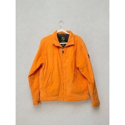 Aigle Corduroy Jacket Burnt Orange Fleece Lined (Men s L)