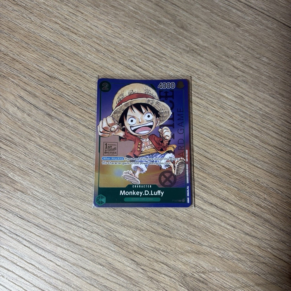 One Piece TCG | Monkey.D.Luffy P-037 | 1st Anniversary Stamp | | eBay