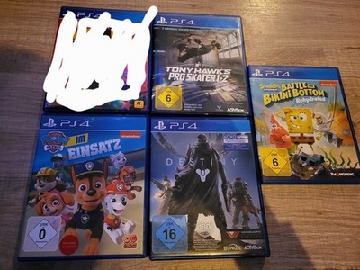 Ps4 Spiele Spongebob Paw Patrol Tony Hawk's pro Skater 1 2 Destiny playstation 4
