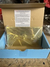 Heritage Brass 3 Gang toggle Switch Brass