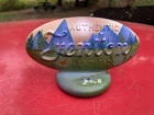 Rare Vintage Fenton Hand Painted Logo / Dealer Sign / Blue Mountain Majesty