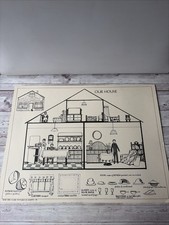 Vintage School Poster Our House Vintage House